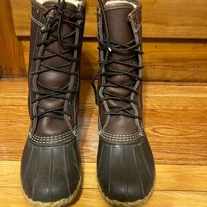 Shearling Lined 10” Bean Boots Women’s Size 7M